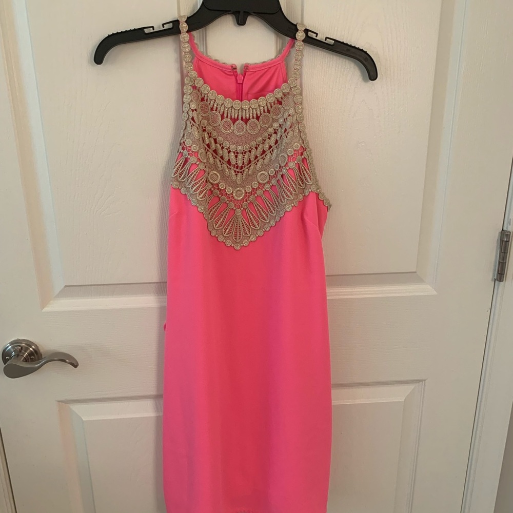 Lilly Pulitzer Pearl Romper Pink